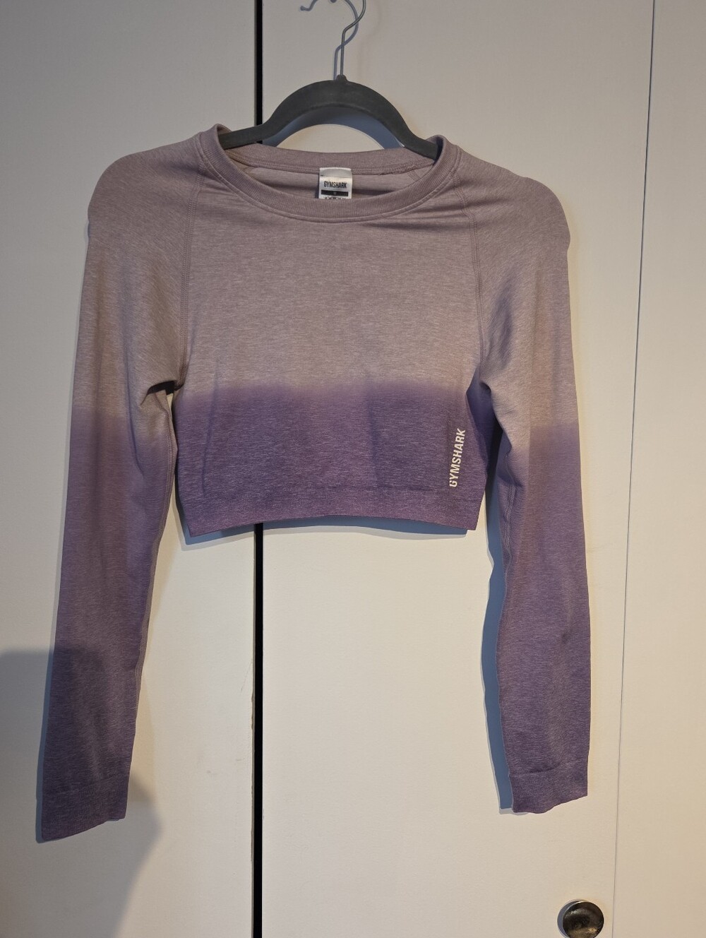 Gymshark Purple Ombre Long Sleeve Active Crop Top